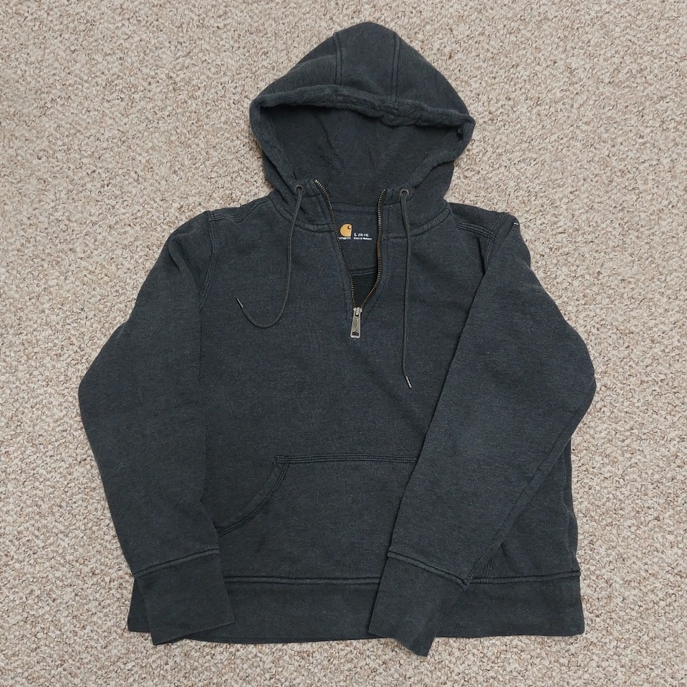 Women's Carhartt 1/4 Zip Sweatshirt Size Large